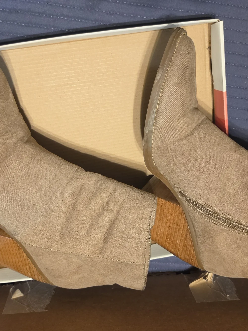 Steve Madden Tan Suede Ankle Booties